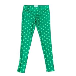 Tipsy Elves Green Shamrock Clover St. Patrick’s Day Leggings